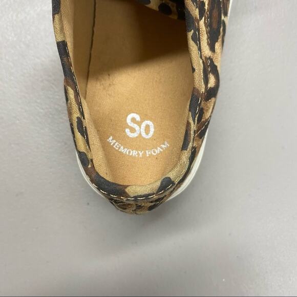 Y2K Leopard Animal Print Platform Sneaker Lace Up SO Memory Foam Size 7 - Picture 4 of 5